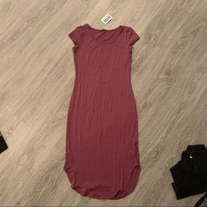 Burgundy soft dress